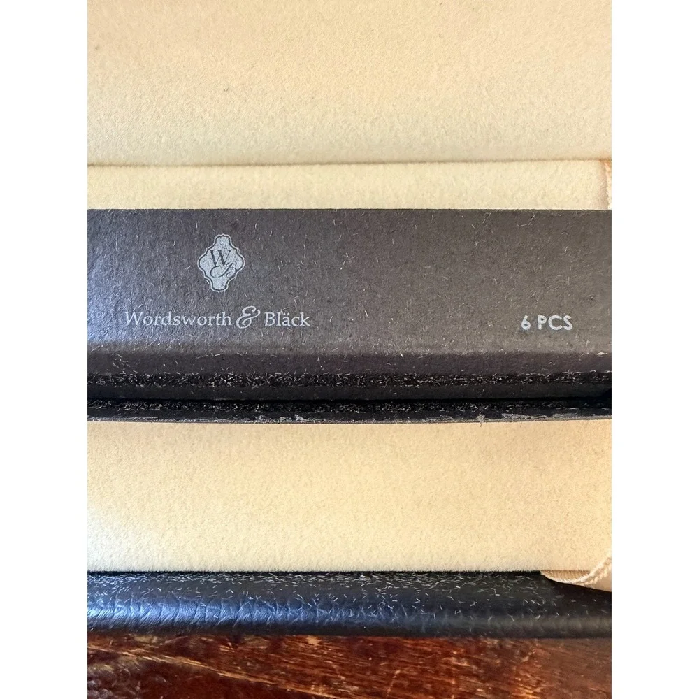 Wordsworth & Black Pen Case w/ 6 Fountain Pen Ink Cartridges Blue Black